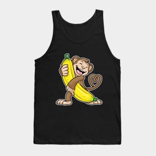 Monkey with Banana Tank Top